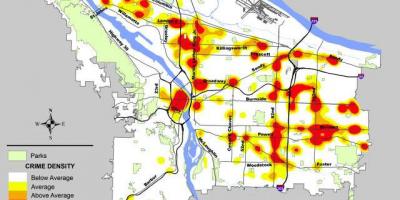 Portland crime mapa