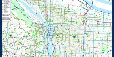 Bicicleta Portland mapa